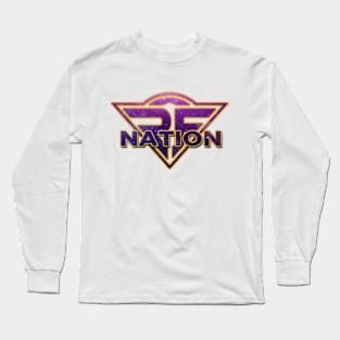 purple space Long Sleeve T-Shirt